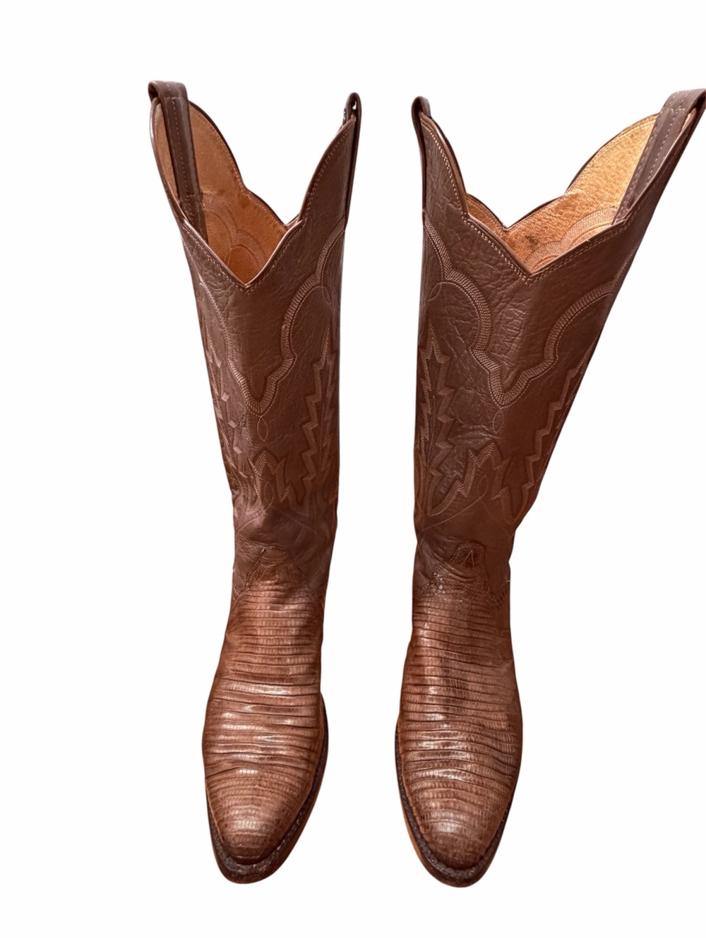Panhandle snake skin appearing super cool boots